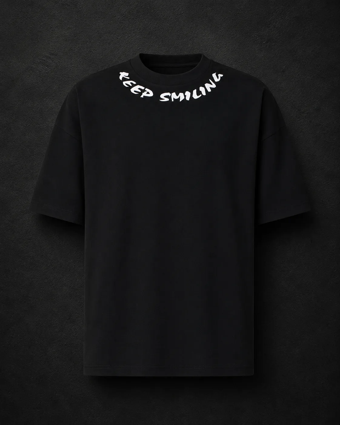 KSS Tshirt باللون الأسود — منظر أمامي